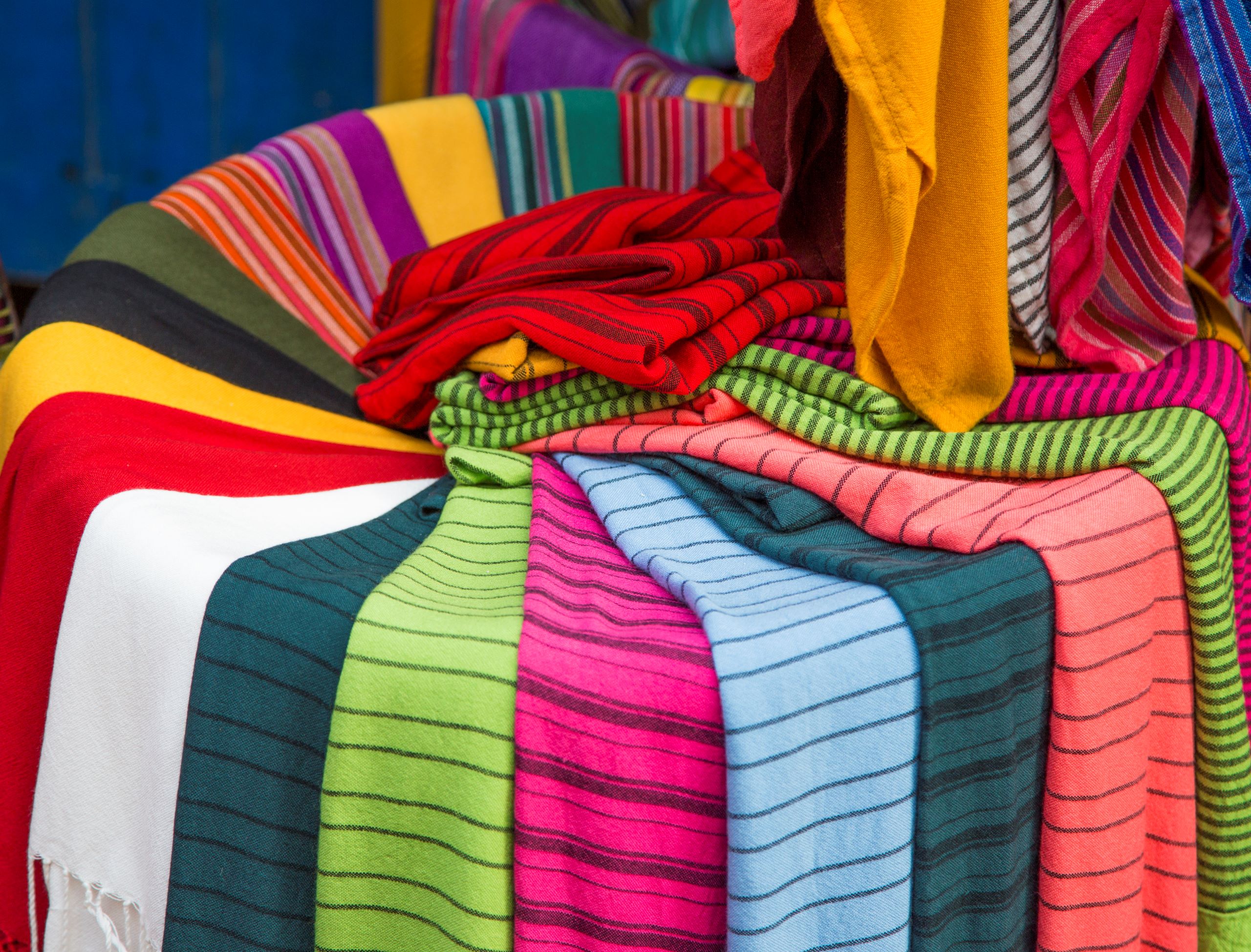 colorful fabrics on the agadir market in morocco 2025 02 22 15 04 53 utc